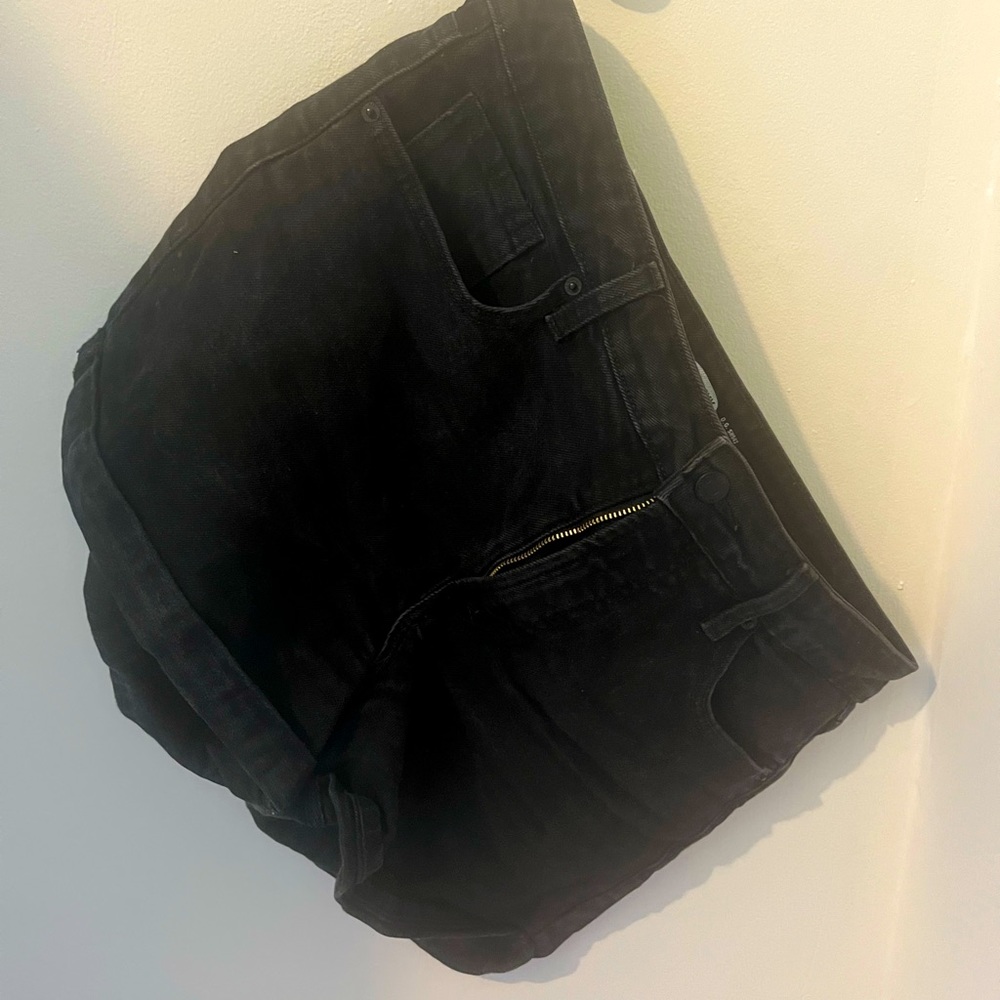 OG high rise black old navy jean shorts